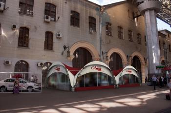 Дуговой шатер - летняя веранда на Казанском вокзале Конструкция 5х10м